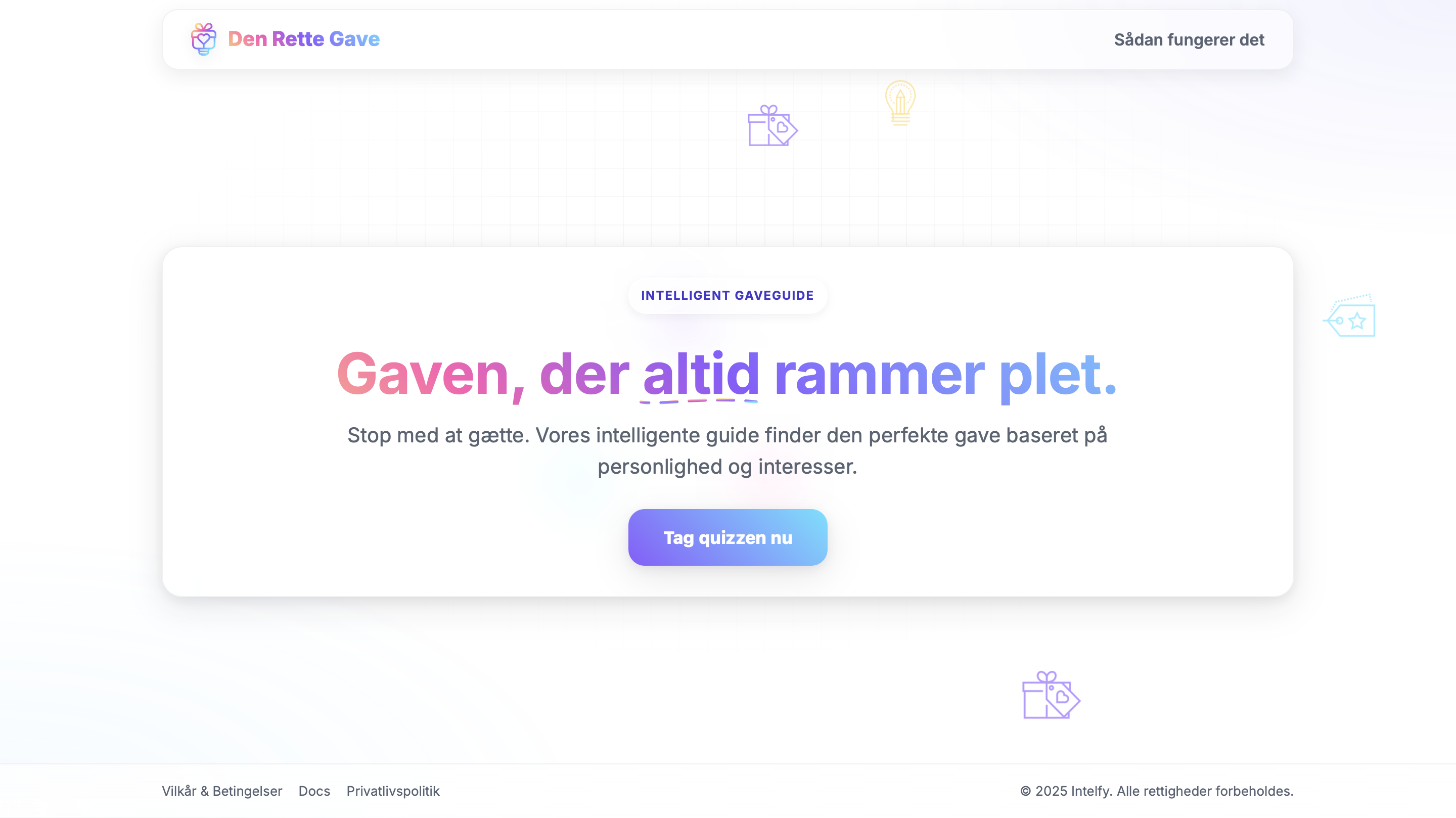 a screenshot of our gift guide